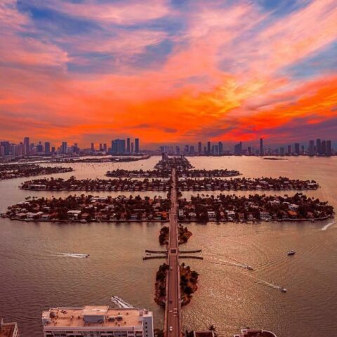 sunset air tour miami